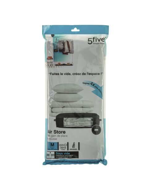 Housse rangement sous vide M - 23.5x3x50 cm