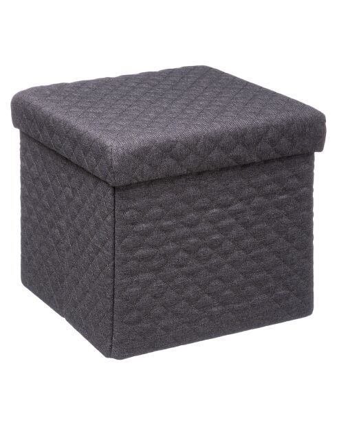 Pouf gris- 31x31 cm