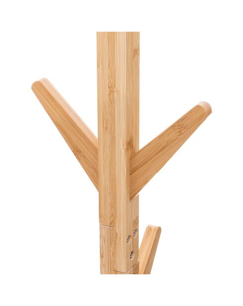 Porte-manteaux, arbre en Bambou - 11x10x81 cm