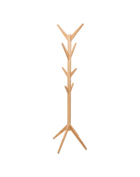 Porte-manteaux, arbre en Bambou - 11x10x81 cm