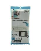 Housse rangement sous vide S noire - 24x3.5x46 cm