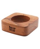 4 Ronds de serviette en teck naturels