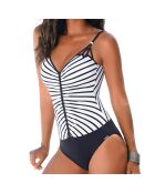 Maillot de bain 1 Pièce Fatima noir/blanc