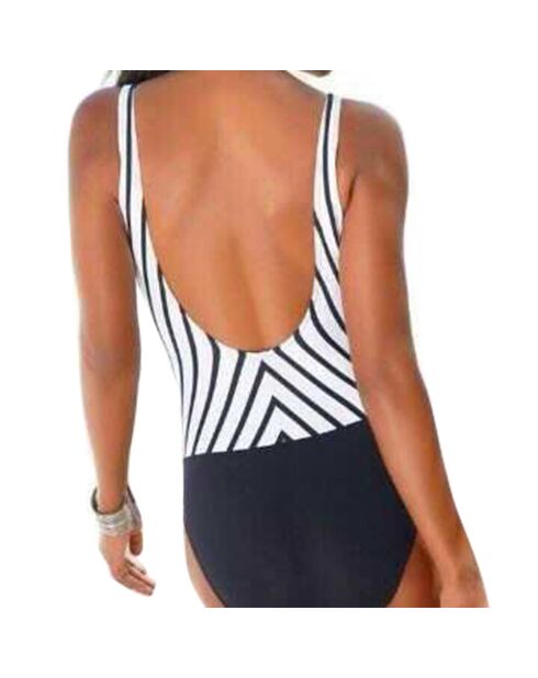 Maillot de bain 1 Pièce Fatima noir/blanc
