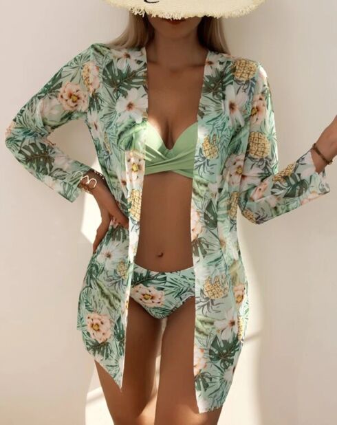 Maillot de bain 3 Pièces Natalia vert