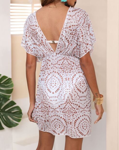 Robe Amina marron
