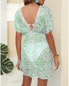 Robe Amina verte