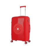 Orion Mittelklasse-Koffer mit 4 Einzelrädern, 65 cm, rot