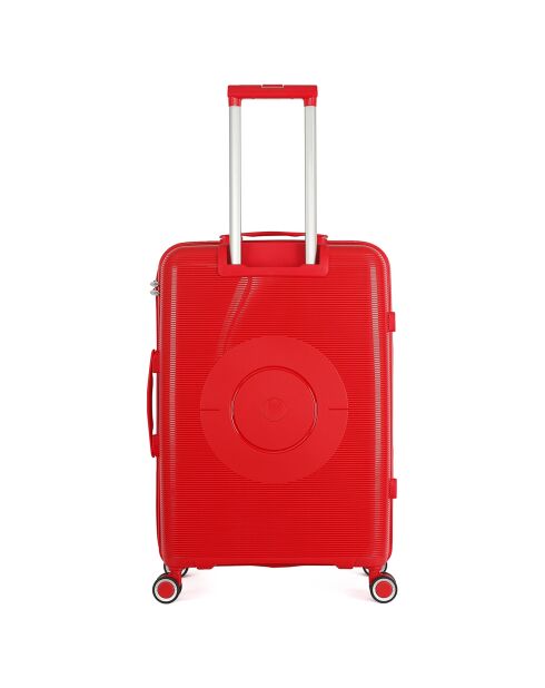 Orion koffer met 4 enkele wielen, medium stay, 65 cm, rood