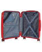 Orion Mittelklasse-Koffer mit 4 Einzelrädern, 65 cm, rot