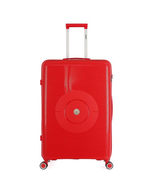 Orion Long Stay koffer met 4 wielen en enkele wielen 75 cm rood