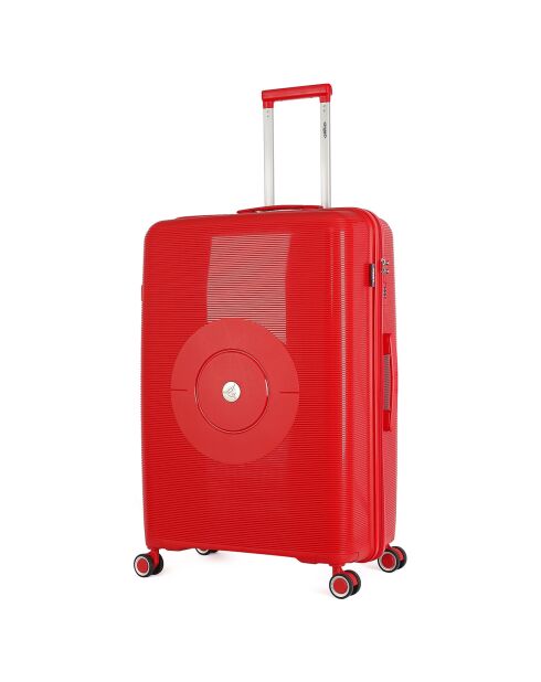 3 rote Orion-Einzelkoffer mit 4 Rädern, 75/65/56 cm