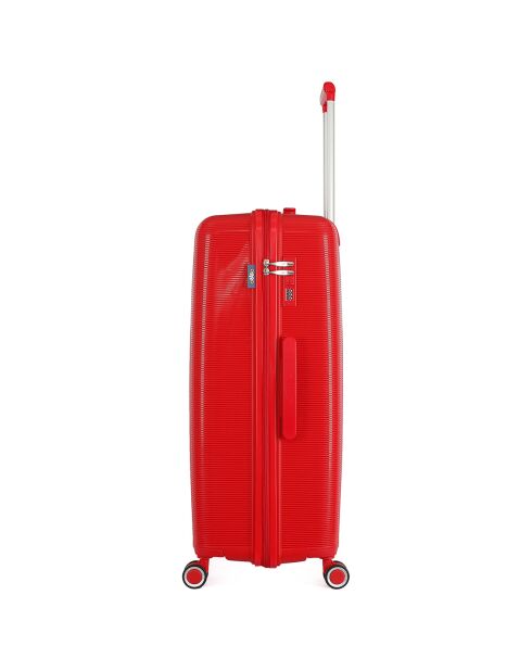 3 rote Orion-Einzelkoffer mit 4 Rädern, 75/65/56 cm