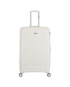 3 maletas individuales Centaure 75/65/56 cm blancas con 4 ruedas