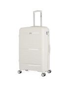 3 maletas individuales Centaure 75/65/56 cm blancas con 4 ruedas