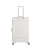3 maletas individuales Centaure 75/65/56 cm blancas con 4 ruedas