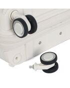 3 maletas individuales Centaure 75/65/56 cm blancas con 4 ruedas