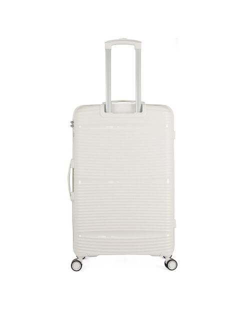 Valise Long Séjour 4 roues simples 75 cm Centaure blanche