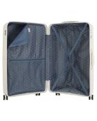 Valise Long Séjour 4 roues simples 75 cm Centaure blanche