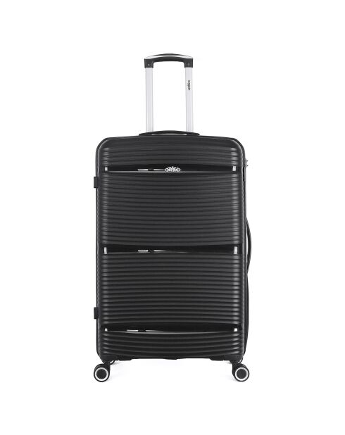 Valise Long Séjour 4 roues simples 75 cm Centaure noire