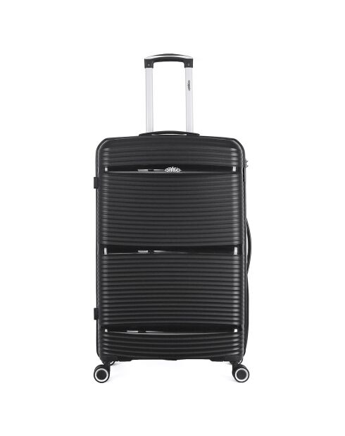 Valise Long Séjour 4 roues simples 75 cm Centaure noire