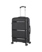Valise Long Séjour 4 roues simples 75 cm Centaure noire