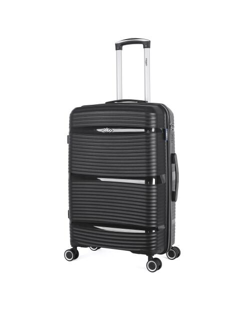 Valise Long Séjour 4 roues simples 75 cm Centaure noire