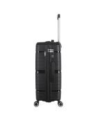 Valise Long Séjour 4 roues simples 75 cm Centaure noire