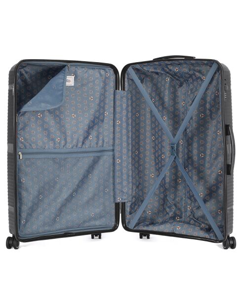 Valise Long Séjour 4 roues simples 75 cm Centaure noire