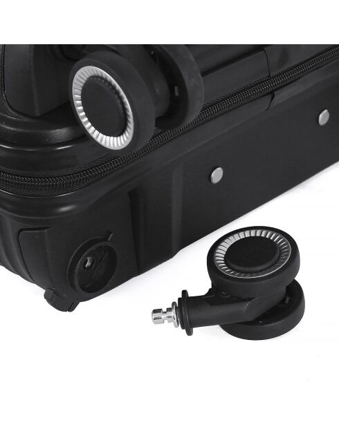 Valise Long Séjour 4 roues simples 75 cm Centaure noire