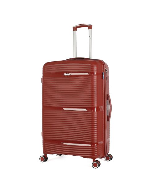 Maleta Long Stay 4 ruedas individuales 75 cm Centaure rojo burdeos