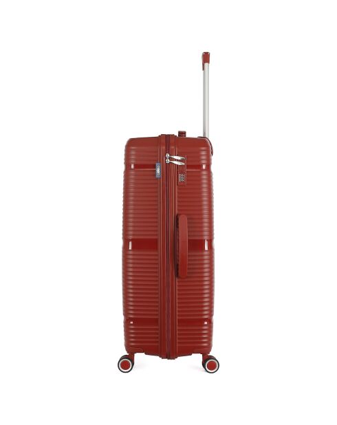 Maleta Long Stay 4 ruedas individuales 75 cm Centaure rojo burdeos