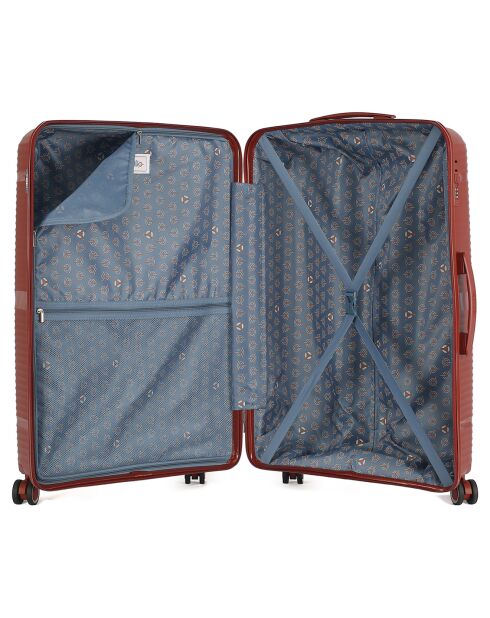 Maleta Long Stay 4 ruedas individuales 75 cm Centaure rojo burdeos