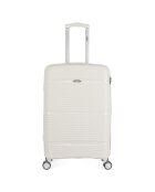 Valise Moyen Séjour 4 roues simples 65 cm Centaure blanche