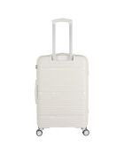 Valise Moyen Séjour 4 roues simples 65 cm Centaure blanche