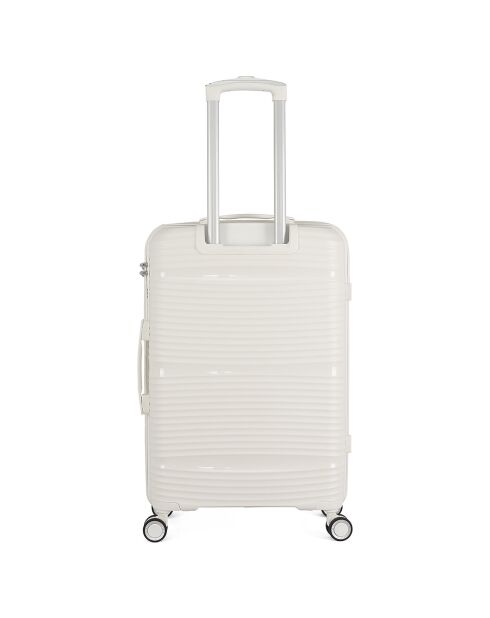 Medium Stay Koffer met 4 enkele wielen 65 cm Centaur wit