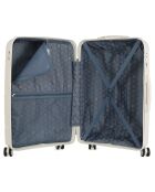 Valise Moyen Séjour 4 roues simples 65 cm Centaure blanche