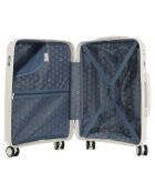 Valigia da cabina 4 ruote singole 55 cm Centaur bianca