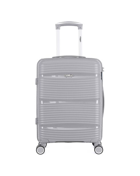 Maleta de cabina 4 ruedas individuales 55 cm gris centauro