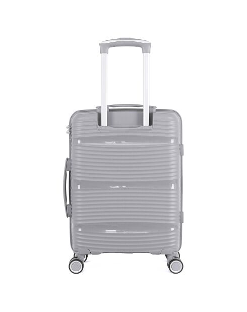 Maleta de cabina 4 ruedas individuales 55 cm gris centauro
