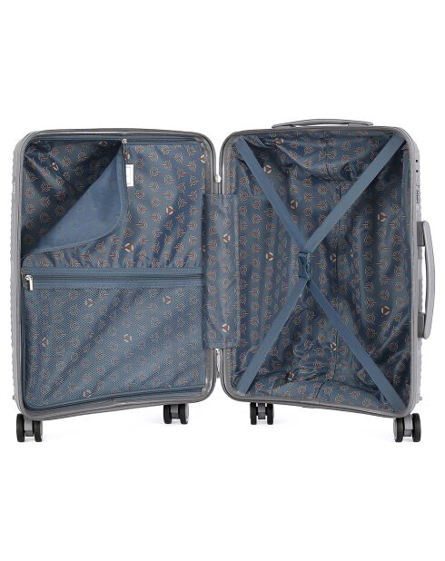Maleta de cabina 4 ruedas individuales 55 cm gris centauro