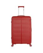 3 eenvoudige koffers met 4 wielen Andromeda 75/65/56 cm donkerrood