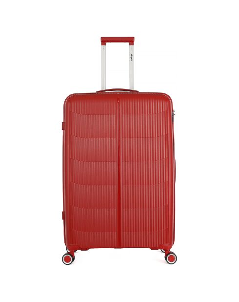 3 einfache 4-Rad-Koffer Andromeda 75/65/56 cm dunkelrot