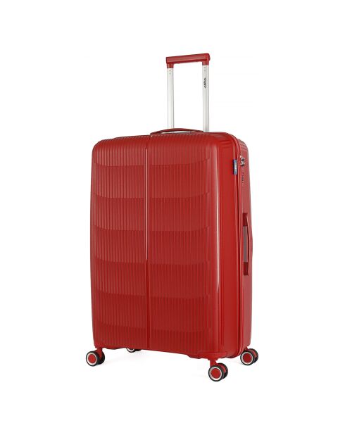 3 einfache 4-Rad-Koffer Andromeda 75/65/56 cm dunkelrot