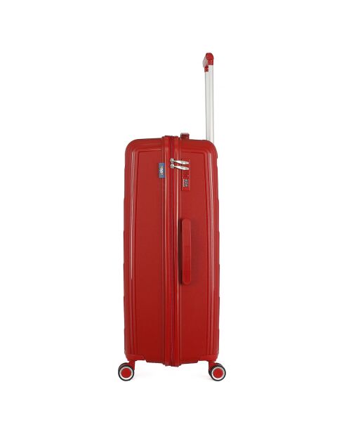 3 einfache 4-Rad-Koffer Andromeda 75/65/56 cm dunkelrot