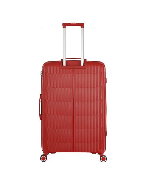 3 einfache 4-Rad-Koffer Andromeda 75/65/56 cm dunkelrot
