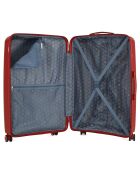 3 eenvoudige koffers met 4 wielen Andromeda 75/65/56 cm donkerrood