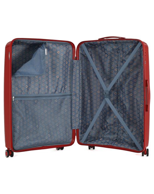 Valigia Long Stay 4 ruote singole 75 cm Andromeda rosso scuro