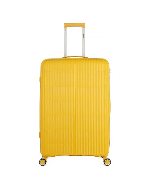 Valigia Long Stay 4 ruote semplici 75 cm Gialla Andromeda