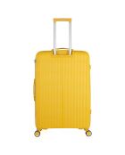 Valigia Long Stay 4 ruote semplici 75 cm Gialla Andromeda